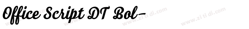 Office Script DT Bol字体转换